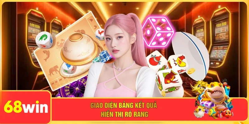 Giao diện bảng kết quả hiển thị rõ ràng