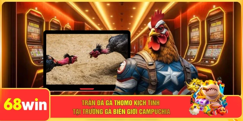 Trận đá gà Thomo kịch tính tại trường gà biên giới Campuchia